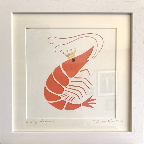 - a , Paper Sculpture by Debs Martin, measuring 13 x 13 cm (H x W) framed at 23 x 23 cm £55